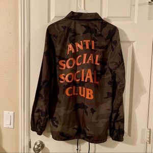 Anti Social Social Club Coach Jacket Camo/Orange